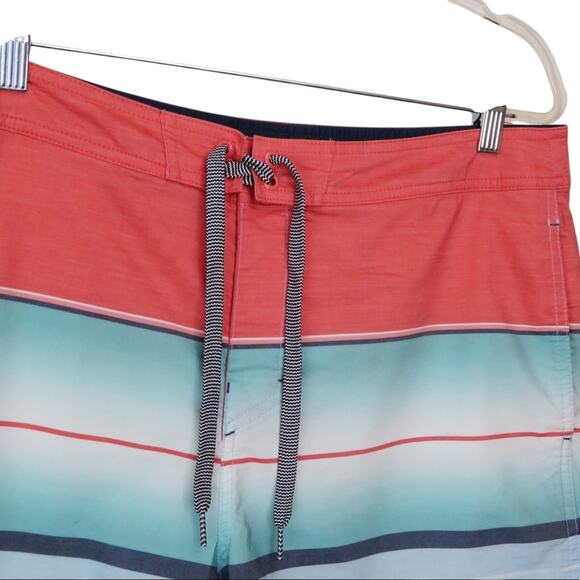Goodfellow Pink & Blue Striped Swim Trunks Shorts Size 34 Men's Retro - Picture 4 of 6